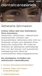 Mobile Screenshot of dentalcarezuerich.com